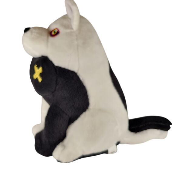 Meow Wolf Plush Cat Dog Hybrid Black White 11" Lil Oak 2020 Rare Stuffed Animal - Picture 3 of 16